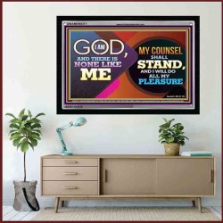 I AM GOD THERE IS NONE LIKE ME   Bible Verse Frame for Home   (GWAMEN9371)   