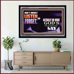ACTUALLY DO WHAT GOD'S TEACHINGS SAY   Printable Bible Verses to Framed   (GWAMEN9378)   