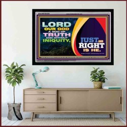 JEHOVAH GOD OF TRUTH AND WITHOUT INIQUITY   Bible Verses Frame for Home Online   (GWAMEN9400)   