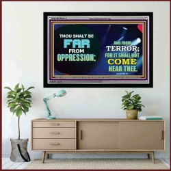 FAR FROM OPPRESSION   Scriptures Wall Art   (GWAMEN9411)   