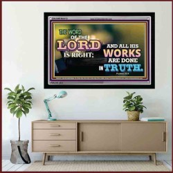 ALL HIS WORKS ARE DONE IN TRUTH   Scriptural Wall Art   (GWAMEN9412)   