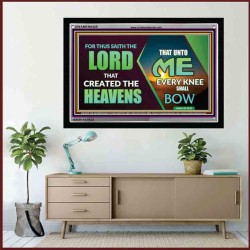 EVERY KNEE SHALL BOW   Scriptural Frame Signs   (GWAMEN9429)   