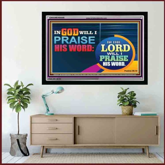 IN THE LORD WILL I PRAISE HIS WORD   Biblical Paintings   (GWAMEN9446)   