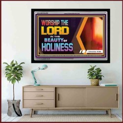 BEAUTY OF HOLINESS   Framed Religious Wall Art    (GWAMEN9459)   