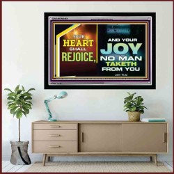YOUR HEART SHALL REJOICE   Christian Wall Art Poster   (GWAMEN9464)   "33X25"