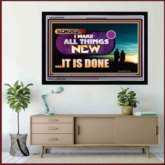 I MAKE ALL THINGS NEW   Bible Verse Wall Art Frame   (GWAMEN9467)   