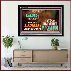 I AM THE LORD JEHOVAH   Scripture Art Frame   (GWAMEN9478)   