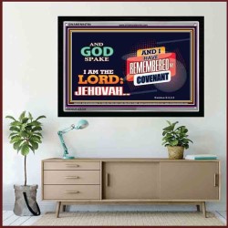 AND GOD SPAKE   Christian Artwork Frame   (GWAMEN9478b)   
