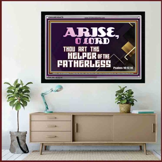 HELPER OF THE FATHERLESS   Acrylic Glass Frame Scripture Art   (GWAMEN9479)   