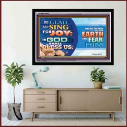 GOD SHALL BLESS US   Biblical Art Acrylic Glass Frame   (GWAMEN9481)   