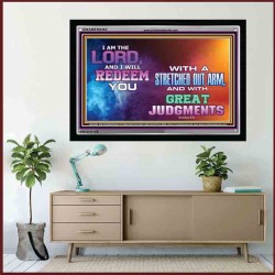 A STRETCHED OUT ARM   Bible Verse Acrylic Glass Frame   (GWAMEN9482)   
