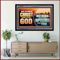 HAVE THE MIND OF CHRIST SUREST TO BREAKTHROUGHS   Acrylic Glass Framed Bible Verse   (GWAMEN9504)   
