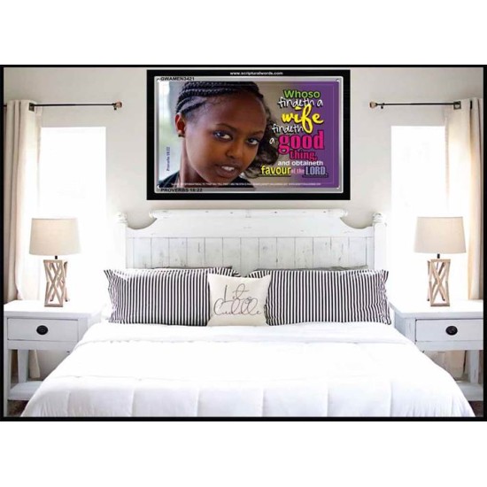 WHOSO FINDETH A WIFE   Frame Large Wall Art   (GWAMEN3421)   