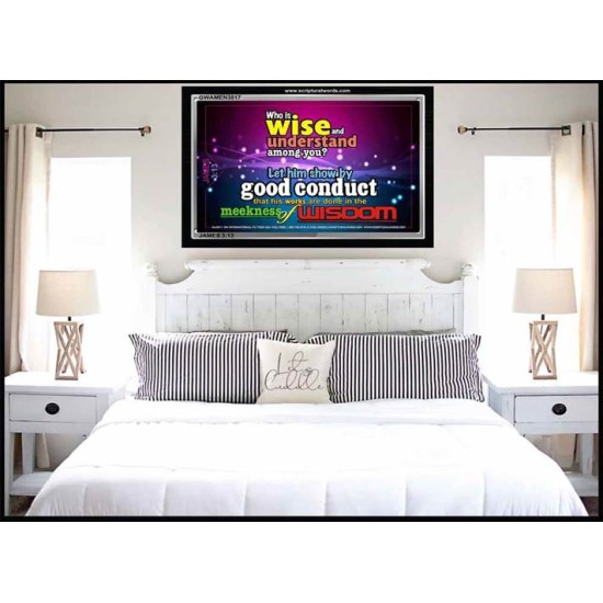 WISDOM   Scriptural Framed Signs   (GWAMEN3817)   