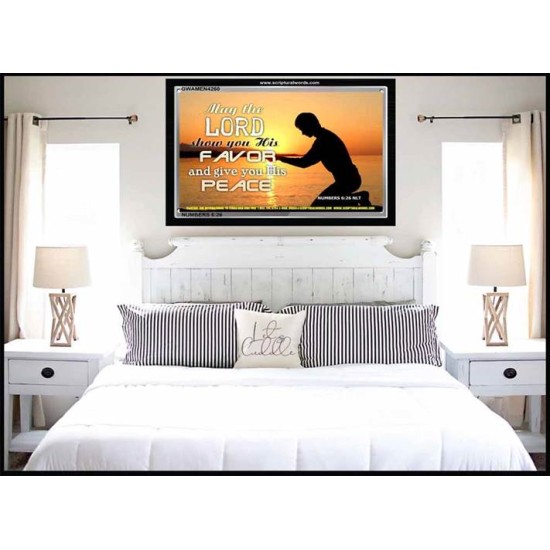 FAVOR AND PEACE   Scriptures Wall Art   (GWAMEN4260)   