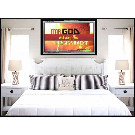 FEAR GOD   Bible Verse Framed Art   (GWAMEN4298)   