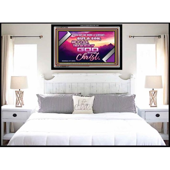 HEIRS OF GOD   Large Frame Scriptural Wall Art   (GWAMEN7596)   