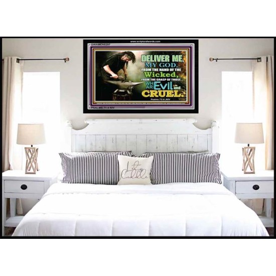 DELIVERANCE   Framed Guest Room Wall Decoration   (GWAMEN8297)   