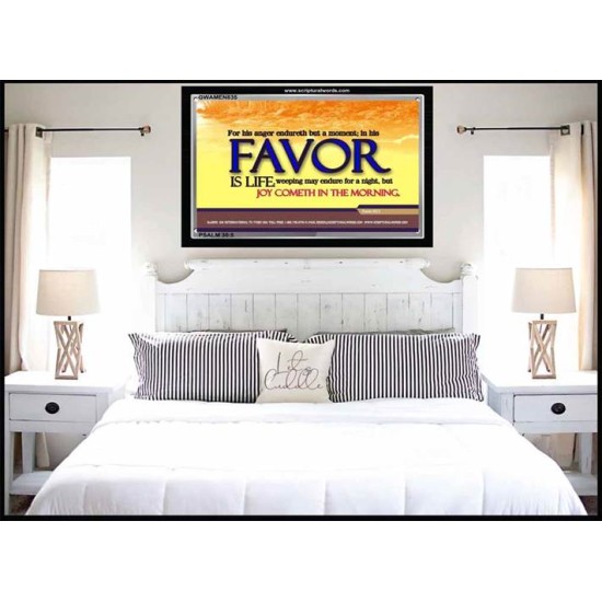 IN HIS FAVOR IS LIFE   Custom Art and Wall Dcor   (GWAMEN835)   