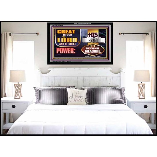 GREAT IS THE LORD   Large Frame Scriptural Wall Art   (GWAMEN8464)   