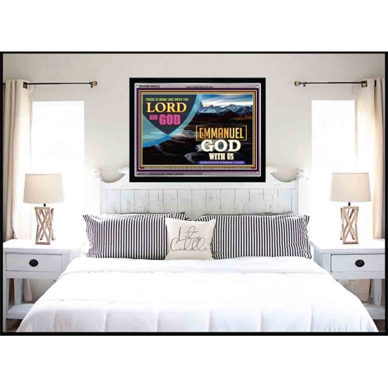 EMMANUEL GOD WITH US   Christian Quote Framed   (GWAMEN8652L)   