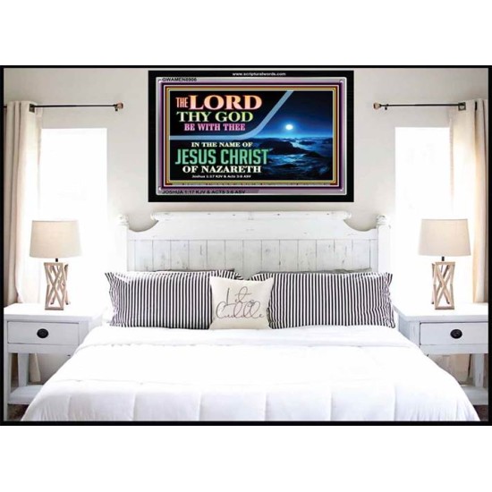 IN THE NAME OF JESUS   Bible Verses Wall Art Acrylic Glass Frame   (GWAMEN8906)   