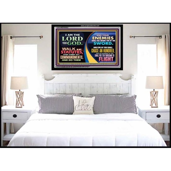 I AM THE LORD   Framed Lobby Wall Decoration   (GWAMEN9003)   