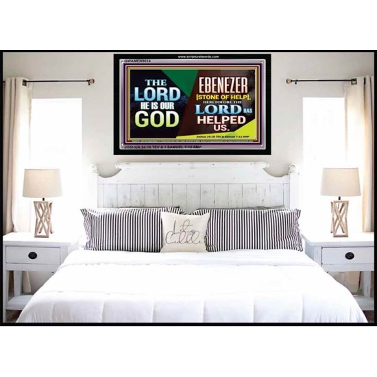 EBENEZER   Framed Bible Verses   (GWAMEN9014)   