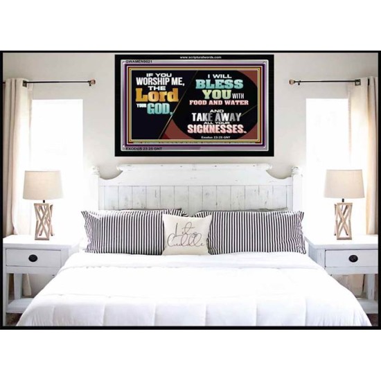 I WILL BLESS YOU   Inspirational Bible Verses Framed   (GWAMEN9021)   