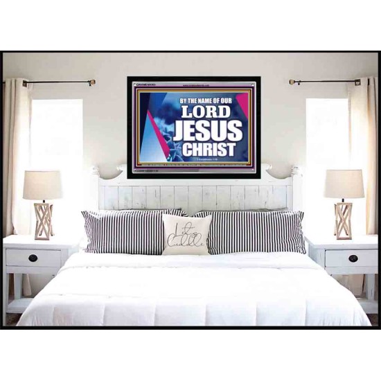 BY THE NAME OF JESUS CHRIST   Scripture Wall Art   (GWAMEN9303)   