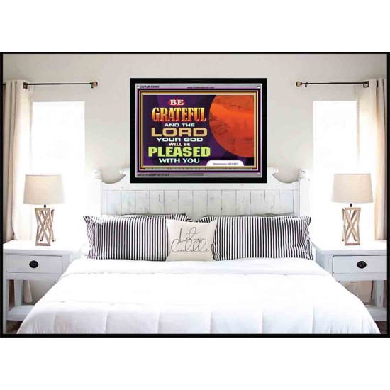 GIVE GOD ALL THE GLORY   Framed Scripture Dcor   (GWAMEN9305)   