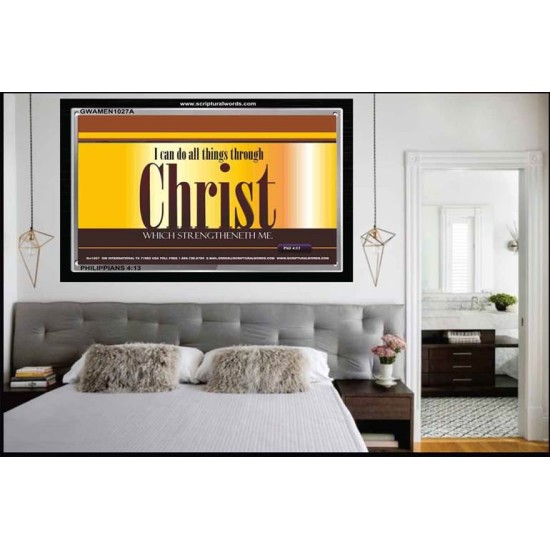 I CAN DO ALL THINGS   Bible Verse Framed for Home Online   (GWAMEN1027A)   