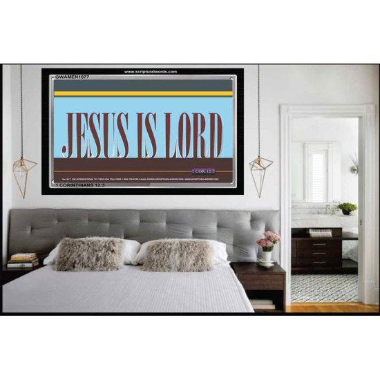 JESUS IS LORD   Scripture Wall Art   (GWAMEN1077)   