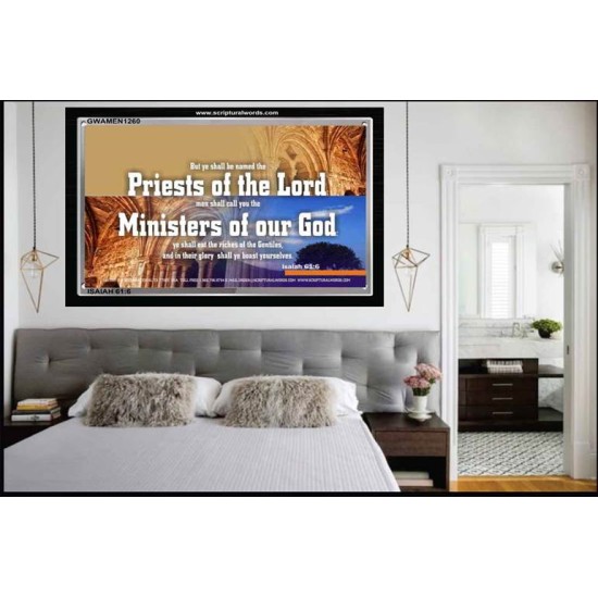 YE SHALL EAT THE RICHES OF THE GENTILES   Christian Quotes Framed   (GWAMEN1260)   