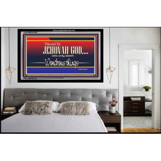 JEHOVAH GOD   Contemporary Christian Poster Framed   (GWAMEN1657)   