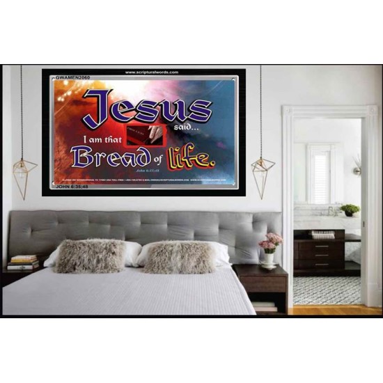 JESUS SAID   Framed Restroom Wall Decoration   (GWAMEN2060)   