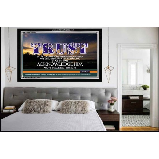 TRUST IN THE LORD   Modern Wall Art   (GWAMEN295)   