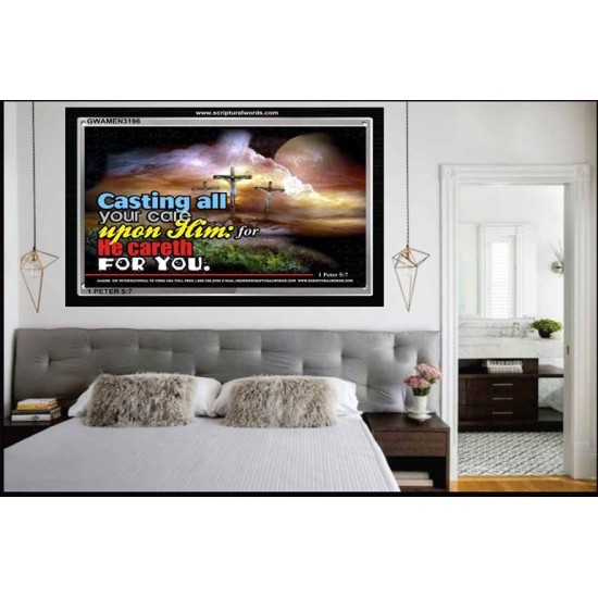 CASTING ALL YOUR CARE   Custom Art and Wall Dcor   (GWAMEN3196)   