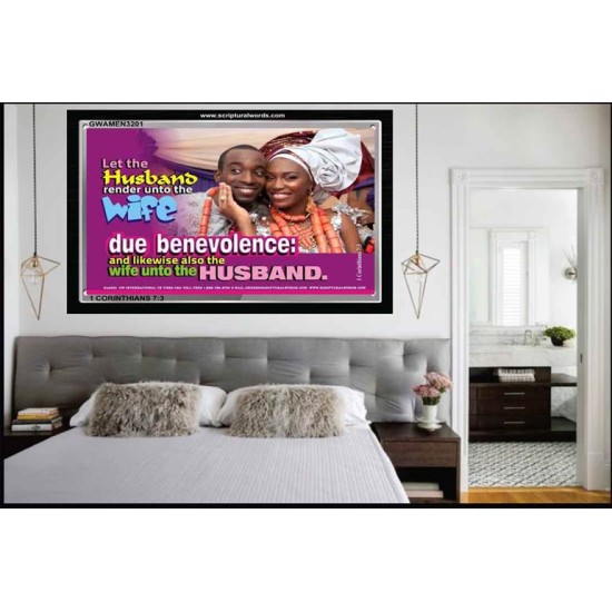 HUSBANDS AND WIVES   Unique Bible Verse Frame   (GWAMEN3201)   