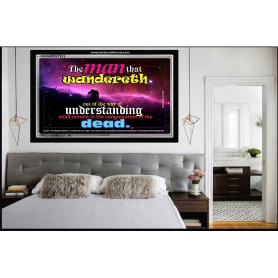 UNDERSTANDING   Inspirational Bible Verse Framed   (GWAMEN3351)   