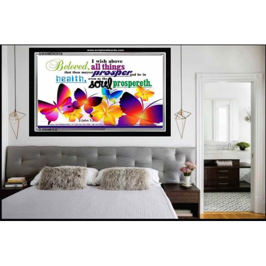 I WISH ABOVE ALL THINGS   Framed Sitting Room Wall Decoration   (GWAMEN3510)   