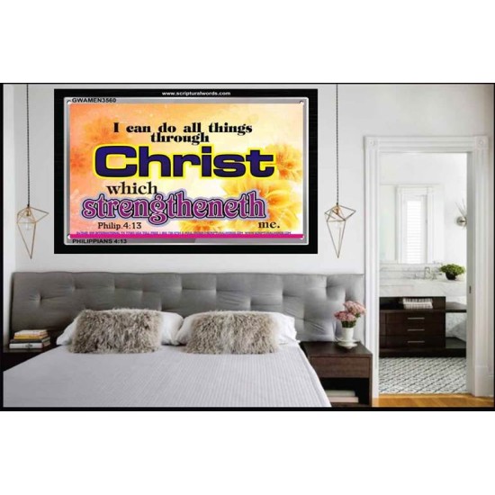 I CAN DO ALL THINGS THROUGH CHRIST   Frame Bible Verses Online   (GWAMEN3560)   