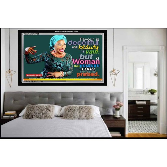 VAIN BEAUTY   Custom Framed Bible Verse   (GWAMEN3725)   