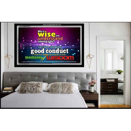 WISDOM   Scriptural Framed Signs   (GWAMEN3817)   