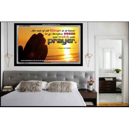 WATCH AND PRAY   Christian Wall Art Poster   (GWAMEN3887)   