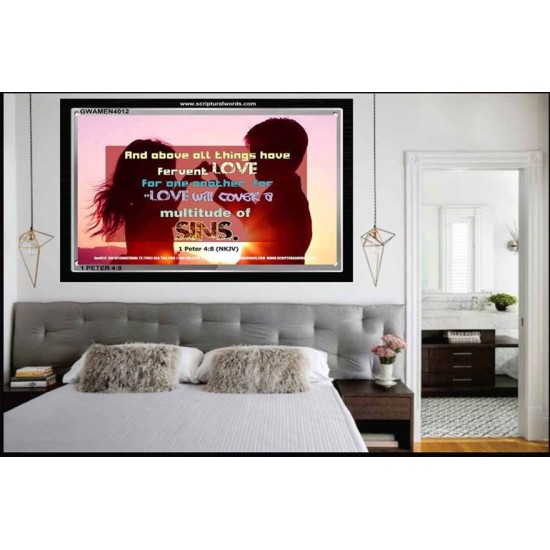 LOVE ONE ANOTHER   Inspiration Wall Art Frame   (GWAMEN4012)   