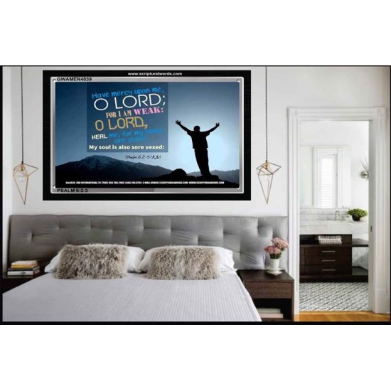 HEAL ME O LORD   Christian Frame Wall Art   (GWAMEN4039)   