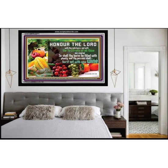 HONOUR THE LORD   Frame Large Wall Art   (GWAMEN4071)   