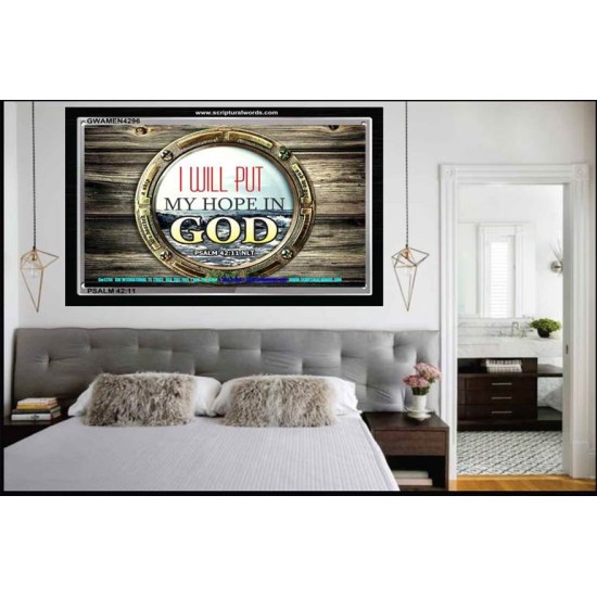 HOPE IN GOD   Bible Verses Framed Art   (GWAMEN4296)   