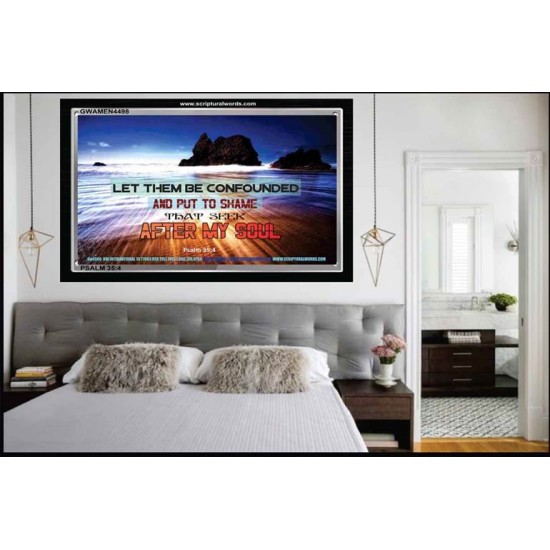 CONFOUNDED AND PUT TO SHAME   Scripture Wall Art   (GWAMEN4498)   